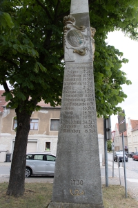 Postsäule in Mühlberg