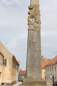 Postsäule in Belgern