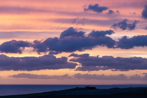 Sonnenuntergang am Camping