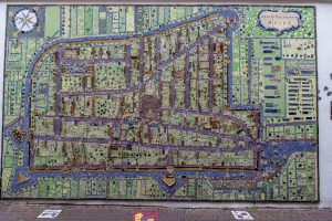 Keramieken Kaart van Delft