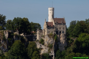 Blick auf das Schloss Lichtenstein