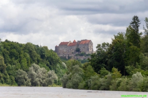 Blick auf die Burg Burghausen
